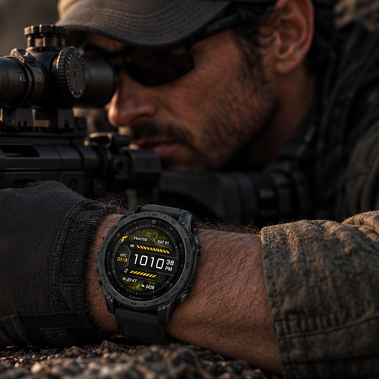 GARMIN Tactix 8 AMOLED Tactical GPS Smartwatch Black with Black Silicone Band 51mm 10-03406-01 view 4