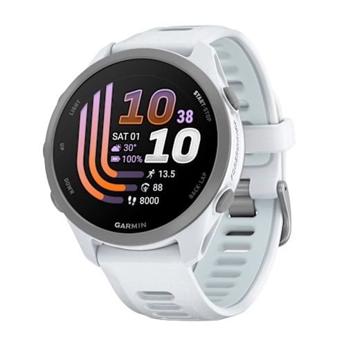 GARMIN Forerunner 170 Music GPS Running Smartwatch Whitestone with Whitestone/Cloud Blue Band 10-03920-11