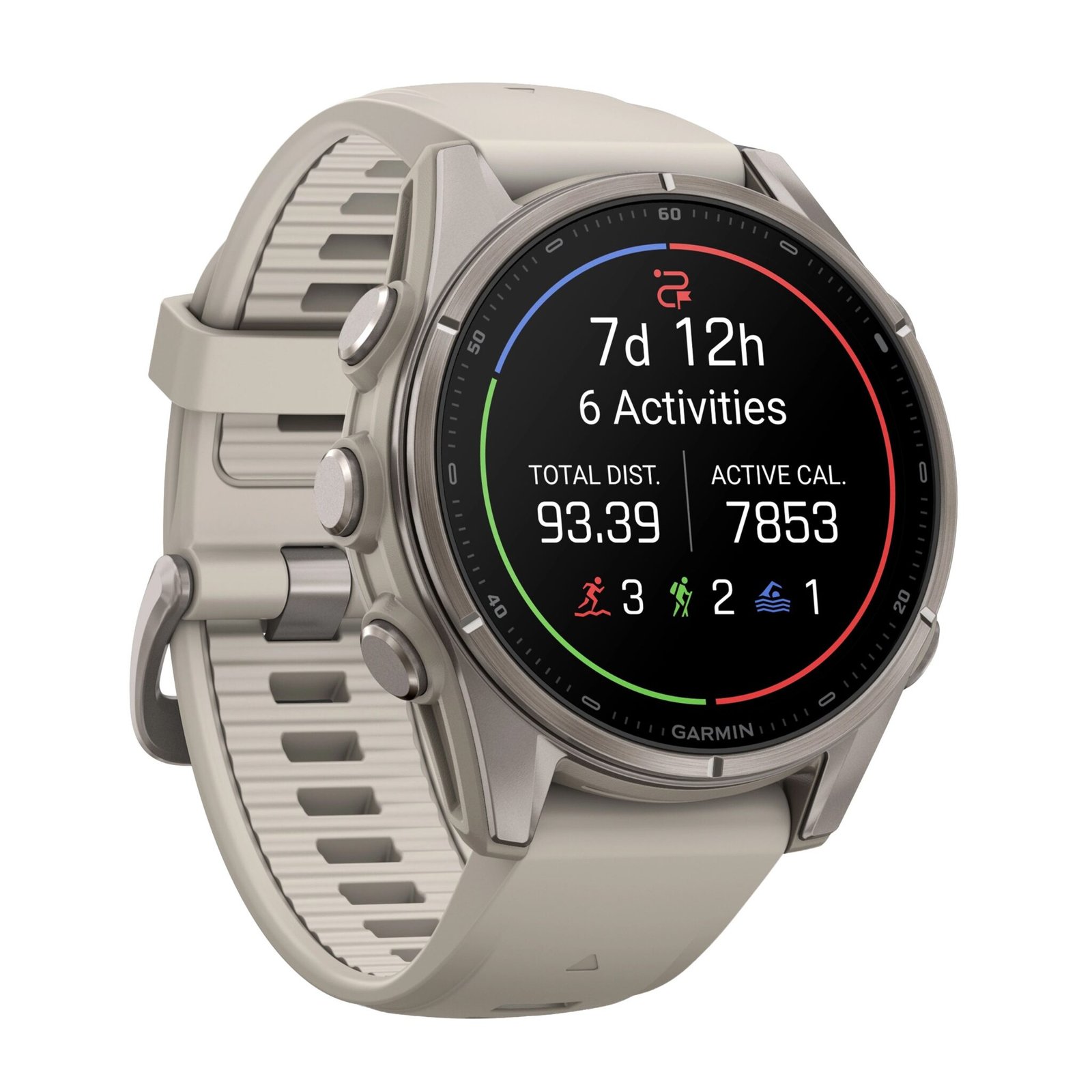 GARMIN Fenix 9 GPS Smartwatch Titanium with view 3