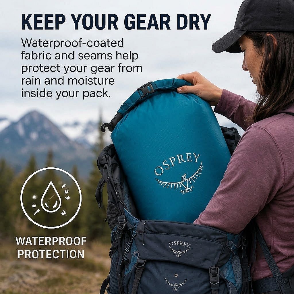 Osprey Ultralight Pack Liner Waterfront Blue view 4