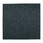 ErgoFloor Quad Rubber Black Tiles C4-6,5% Top sheet Speckled White 15 mm