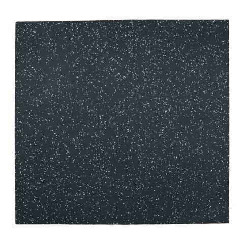 ErgoFloor Quad Rubber Black Tiles C4-6,5% Top sheet Speckled White 15 mm