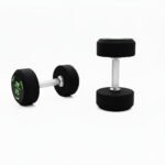 Dawson Sports Rubber Round Dumbbells Black Pair 25 Kg Ex-Display 12-235-9-DUP view 2