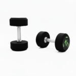 Dawson Sports Rubber Round Dumbbells Black Pair 25 Kg Ex-Display 12-235-9-DUP view 3