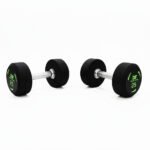 Dawson Sports Rubber Round Dumbbells Black Pair 25 Kg Ex-Display 12-235-9-DUP view 4