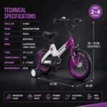 Mogoo Spark 12-Inch Kids Magnesium Bike with Training Wheels view 4