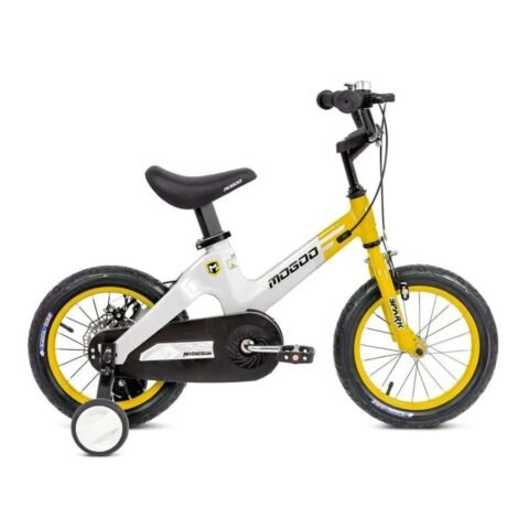 Mogoo Spark 16-Inch Kids Magnesium Bike with Training Wheels Yellow 16SPRK-YL