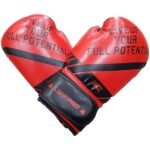 LivePro Boxing Gloves Durable PU Leather Sparring Gloves Red/Black 14 Oz 20080125-101 view 2