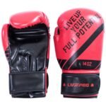 LivePro Boxing Gloves Durable PU Leather Sparring Gloves Red/Black 14 Oz 20080125-101 view 3