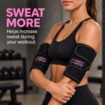 Sports Research Sweet Sweat Arm Trimmers Black view 4