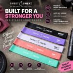Sports Research Sweet Sweat Mini Resistance Bands 5 Levels Latex Loop Exercise Bands 23249011286 view 3