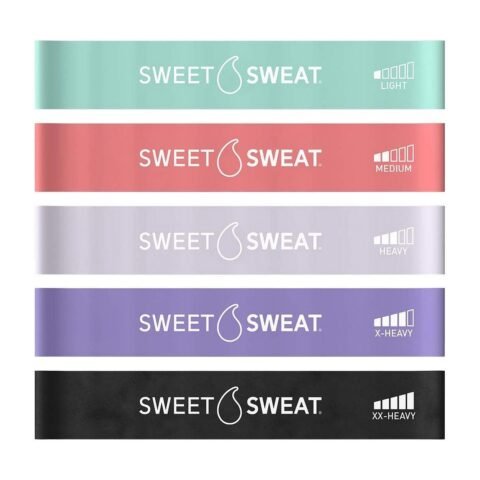 Sports Research Sweet Sweat Mini Resistance Bands 5 Levels Latex Loop Exercise Bands 23249011286