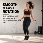 Sports Research Sweet Sweat Speed Rope Black Adjustable 10 ft 23249090182 view 4