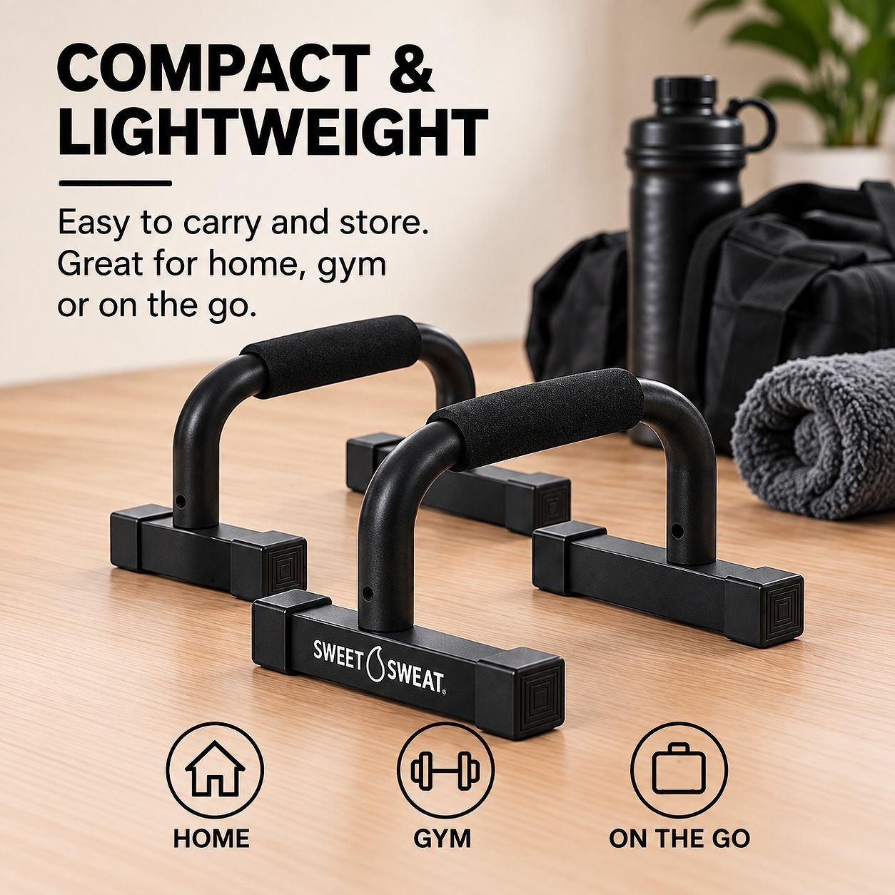 Sports Research Sweet Sweat Push-Up Bars 2 Bars 23249091172 view 4