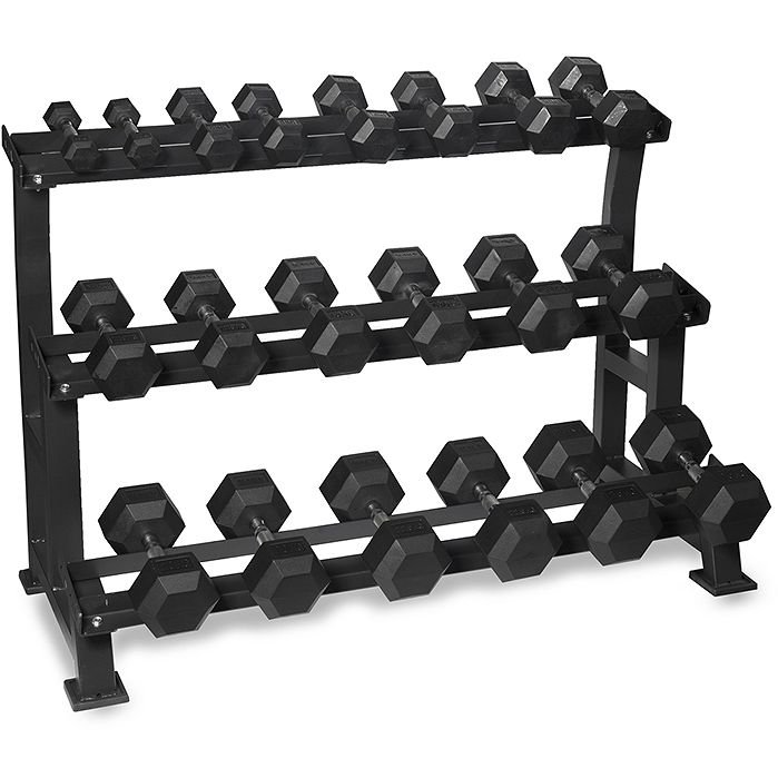 Anvil 3 Tier Hex Dumbbell Rack view 4