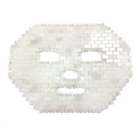 Red Fuzion White Jade Gemstone Face Mask 302870-A