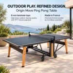 Cornilleau Origin Move Ping Pong Table -Black Panel with White Lines 8 mm HPL Playing Surface 3222761194058 view 4