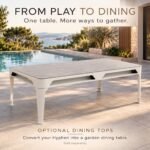 Cornilleau Hyphen Indoor & Outdoor Billiard Table White 19 mm Natural Slate 7 FT 3222762131103 view 3