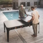 Cornilleau 3-Part Wood Finish Dinner Top for Hyphen Pool Table -Black 3222762591030 view 3