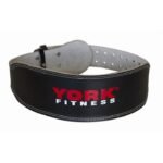 York Fitness 60222-L Leather Padded Weight Lifting Belt 6 Inch Large 36030059-101