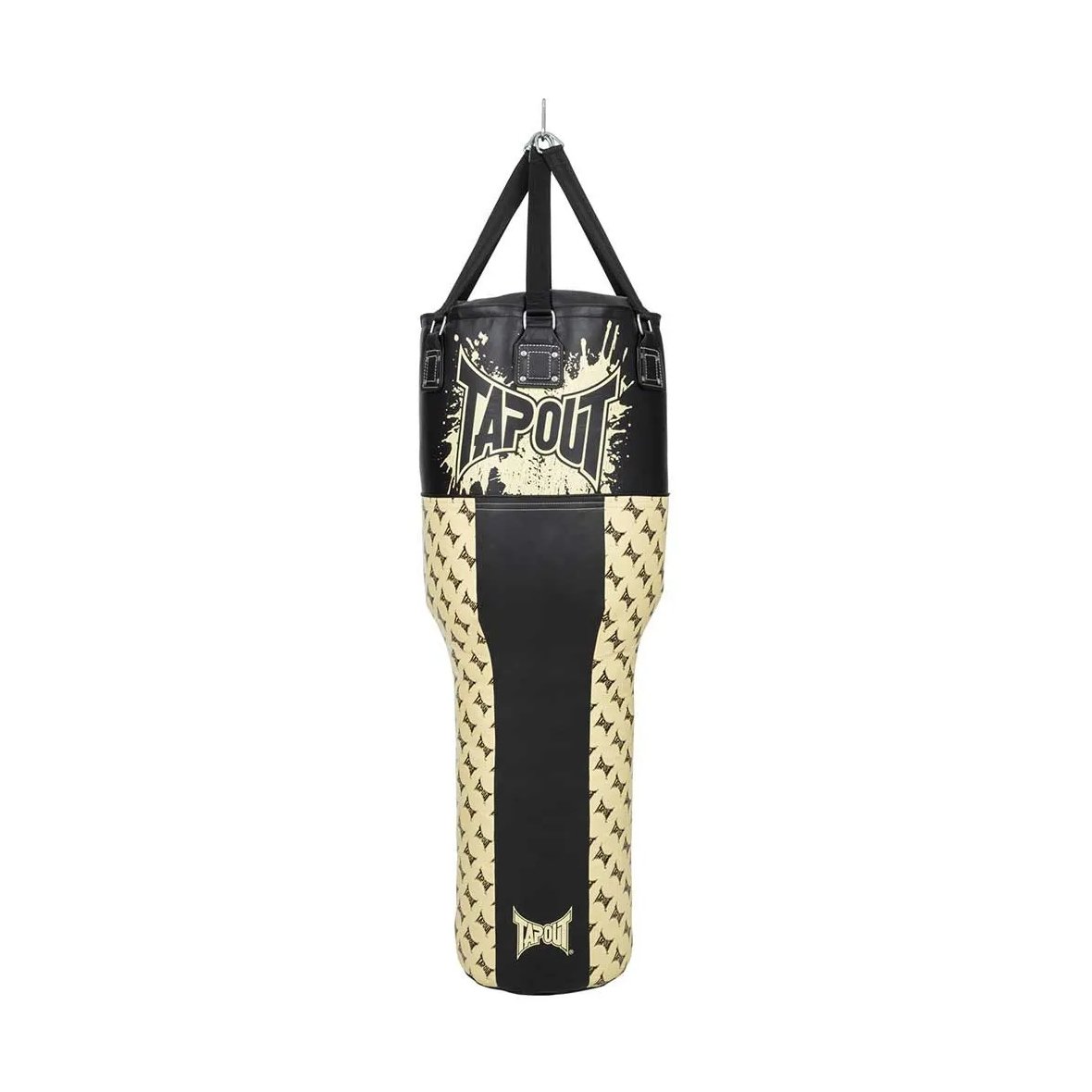 Tapout Artificial Leather Hook And Jab Bag -Black/Ecru 150cm 36040027-101