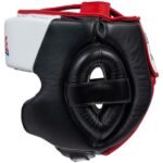 Lonsdale Padbury Leather Head Protection Black/White/Red L/XL 36100247-101 view 4