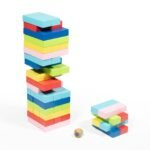 Dawson Sports Wooden Coloured High Tower Game with Carry bag 40-202 view 2
