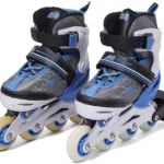 MESUCA Adjustable Inline Roller Skates MCB21067 Blue/Aluminium – EU Size 31–34 - image 4