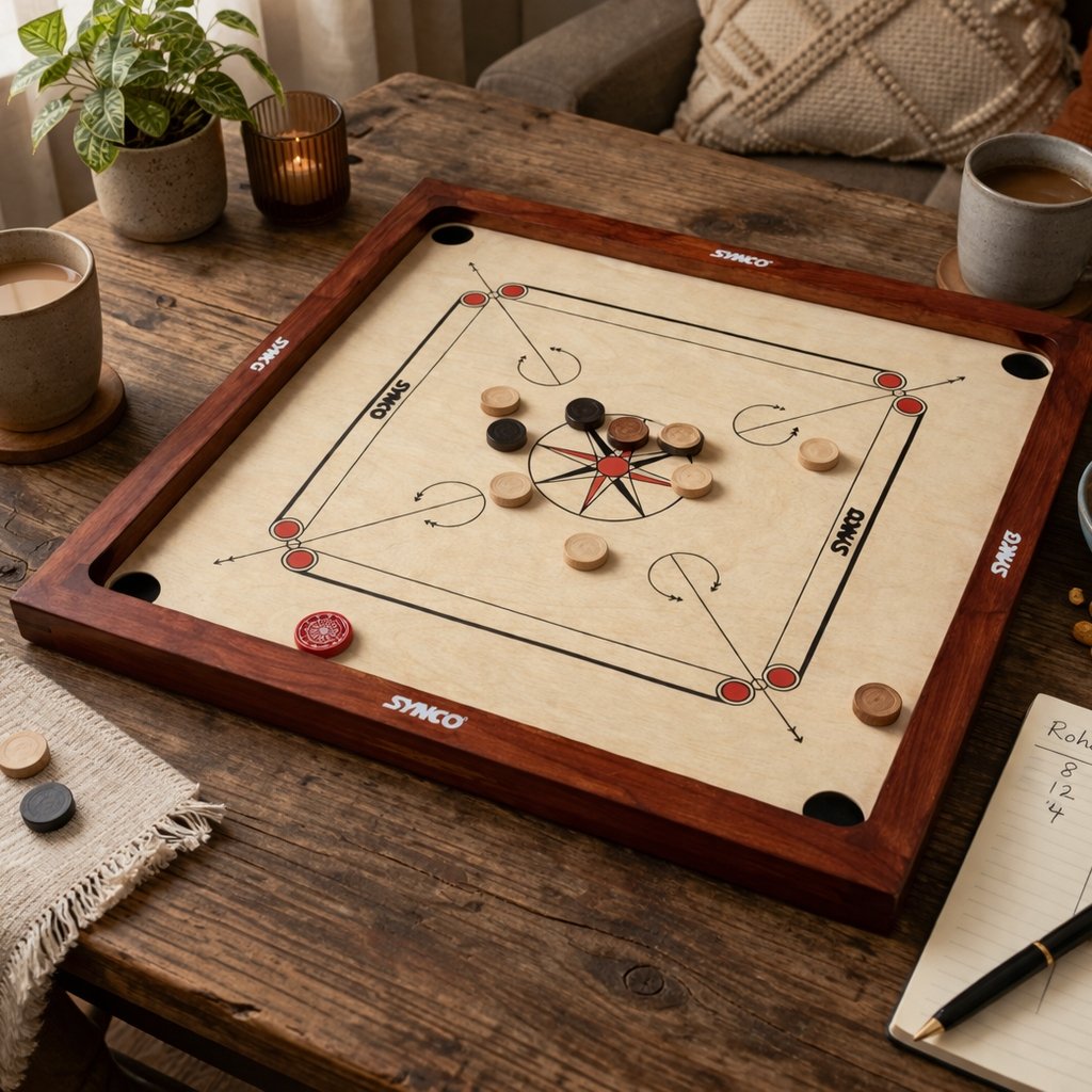 Synco Tournament Quality Waterproof 33×33 Inch Carrom Board 4112025010868 view 3