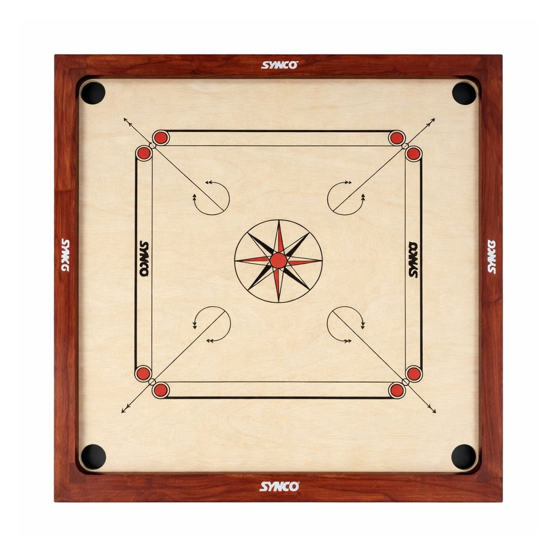 Synco Tournament Quality Waterproof 33×33 Inch Carrom Board 4112025010868