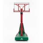TA Sport Adjustable Basketball Movable Stand with Tempered Glass Backboard Red/Green 5010118 view 2