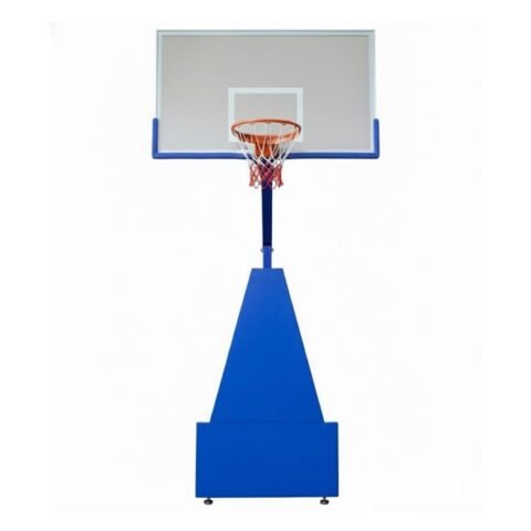 TA Sport PST Style Moveable Basketball Stand with Tempered Glass Backboard 5010161-BLUE