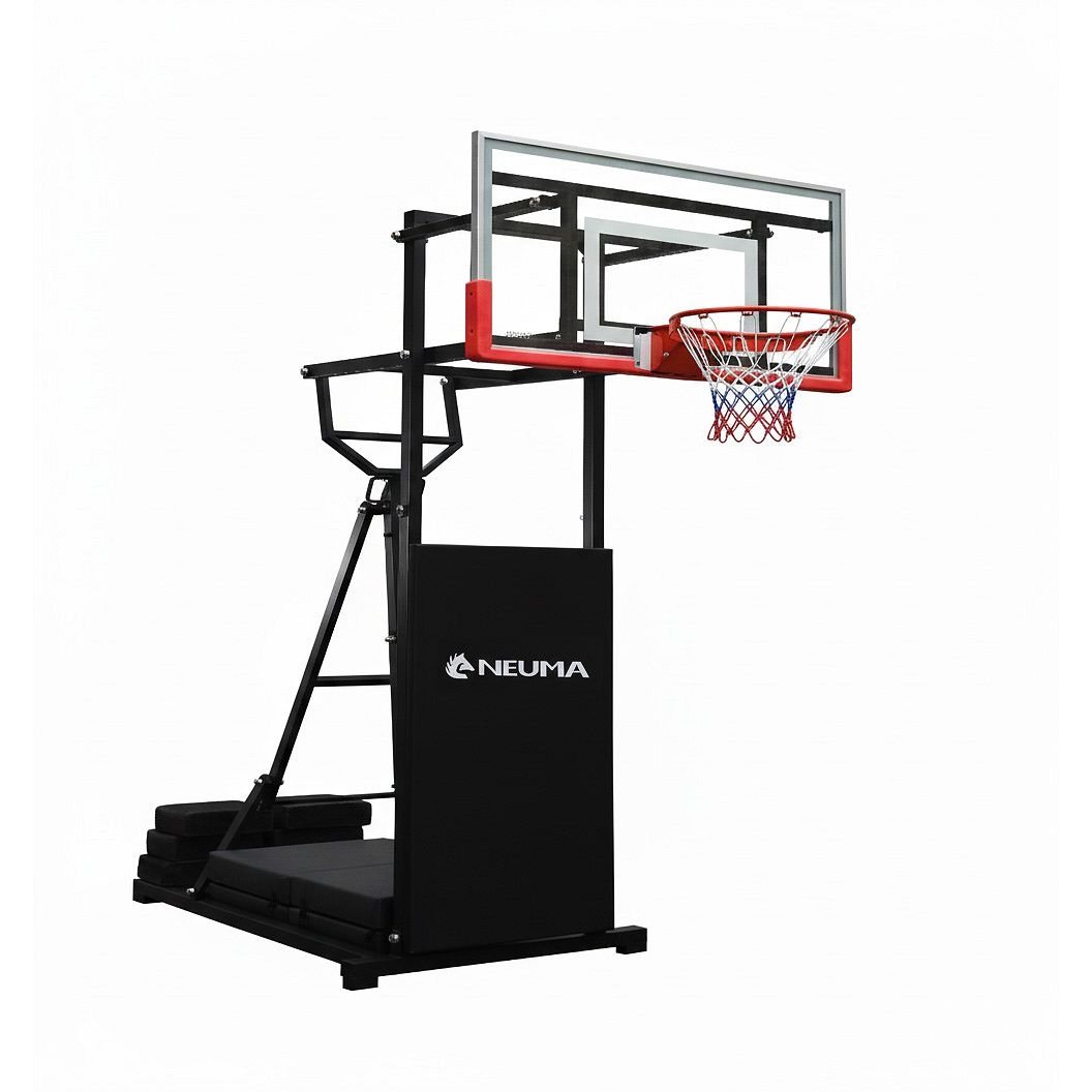 TA Sport NEUMA Adjustable Movable Basketball Hoop with Tempered Glass Backboard 5010167 view 4