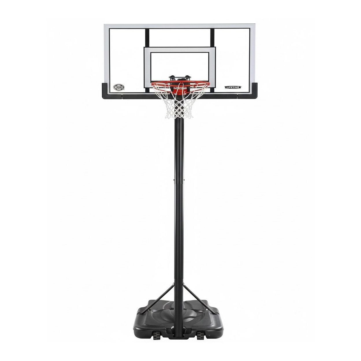 TA Sport 52-Inch Shatterproof Portable Basketball System with Power Lift Height Adjustment 5050078