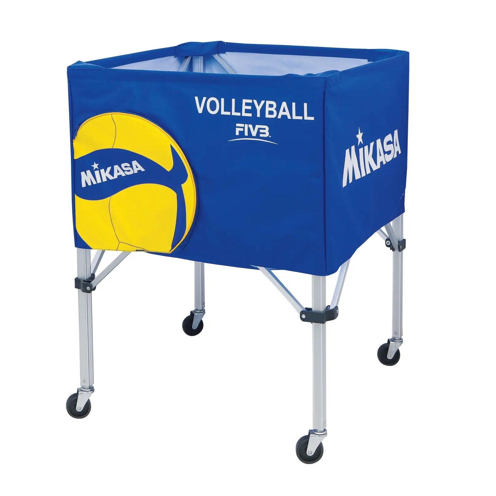 Mikasa AC-BC200W Volleyball Ball Cart with Emblem Blue 52010046-101