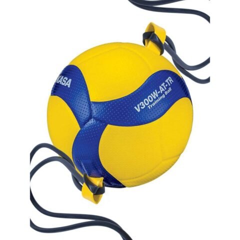 Mikasa V300W-ATTR Attack Training Volleyball Size 5 Training Ball with Elastic Cords 52020108-101