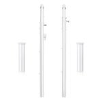 Axox Fitness Adjustable Volleyball Poles White 52050004-101