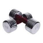 Set Of 2 Tufted Handle Dumbbells 2X8Kg