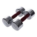 Set Of 2 Tufted Handle Dumbbells 2X8Kg - image 3