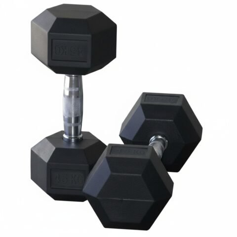 TA Sport Hex Rubber Dumbbell Pair 45 Kg 54040758-101