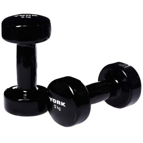 York Fitness 1676 Vinyl Dumbbell Pair 5 Kg 54040811-101