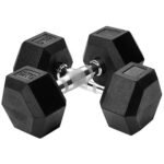 TA Sport Hex Rubber Dumbbells view 4