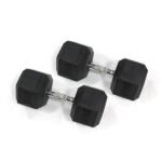 Rubber Hex Dumbbell - 25Kg