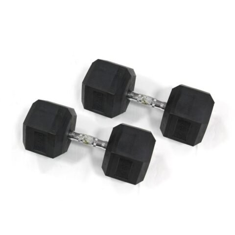 Rubber Hex Dumbbell - 25Kg