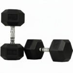 TA Sport Ex Display Hex Rubber Dumbbell Pair view 2