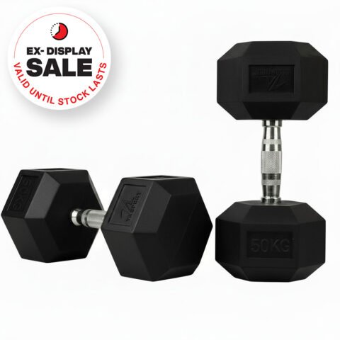 TA Sport Ex Display Hex Rubber Dumbbell Pair
