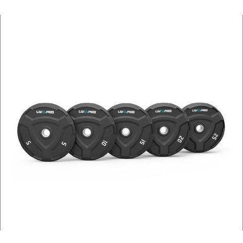 LivePro Rubber Bumper Plate Black LP8022 Black