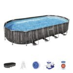Bestway Power Steel Oval Pool Set 732 x 366 x 122 cm 5611T