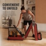 King Smith WM10 TriFold Water & Magnetic Rowing Machine Red Oak 6970492719886 view 3
