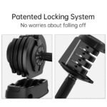 King Smith Adjustable Dumbbell with Safety Lock & Non-Slip Handle Single 11.5 Kg 6977806885930 view 4